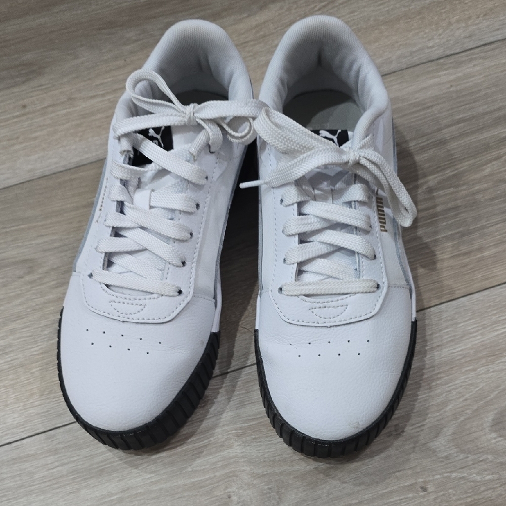 White Sneakers with Black Soles